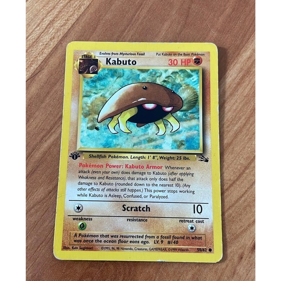 Kabuto Pokemon Card‎ - Picture 1 of 2